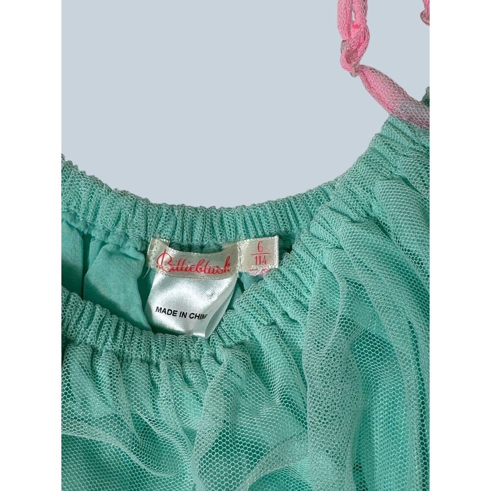 Billieblush Girls Multicolor Tulle Dress Ruffle Size 6 Tiered Flowy - Picture 4 of 4